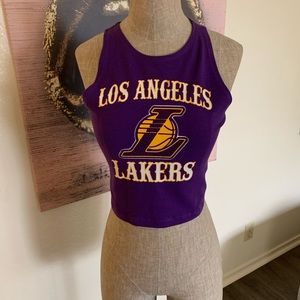 Lakers Crop Top Tank